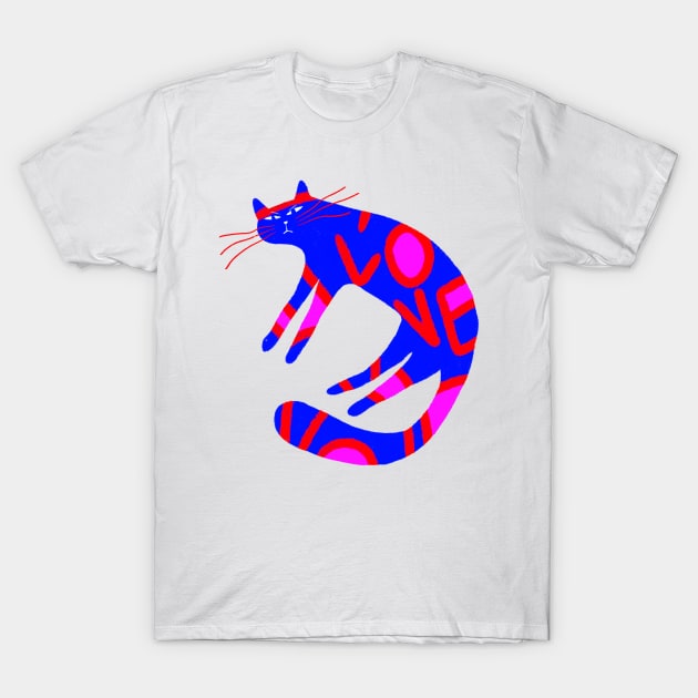 LOVE the athletic cat T-Shirt by iulistration